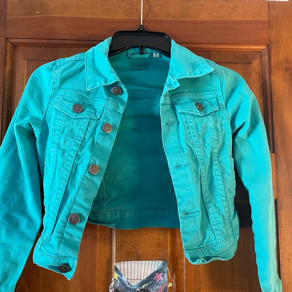 Jean Jacket Turquoise Medium